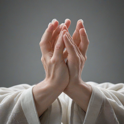 transparent prayer hands