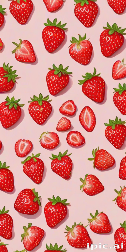 strawberry background aesthetic