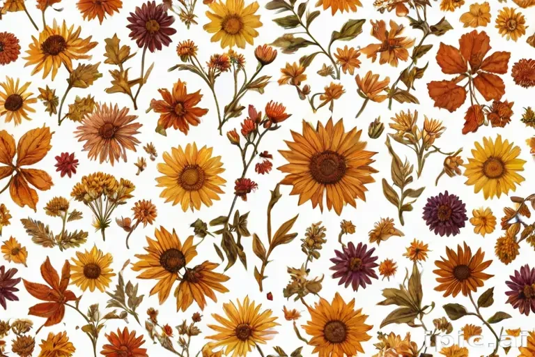 dried flowers png
