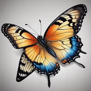 drawing pic of butterfly