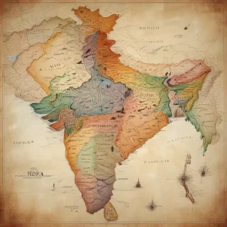 map of india