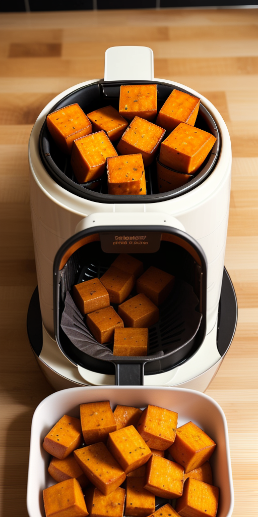 sweet potato cubes in air fryer