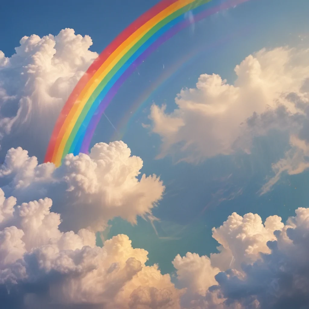 cute rainbow background