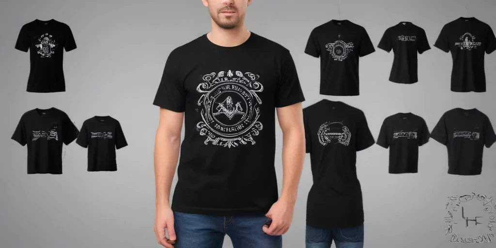 high resolution black t shirt template
