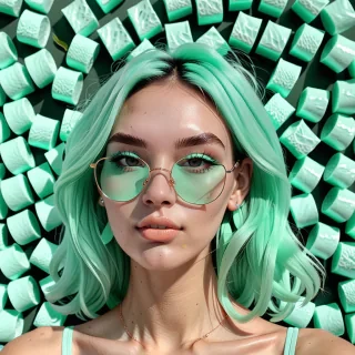 aesthetic mint green