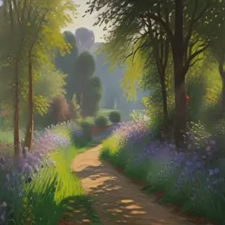 monet painting wallpaper