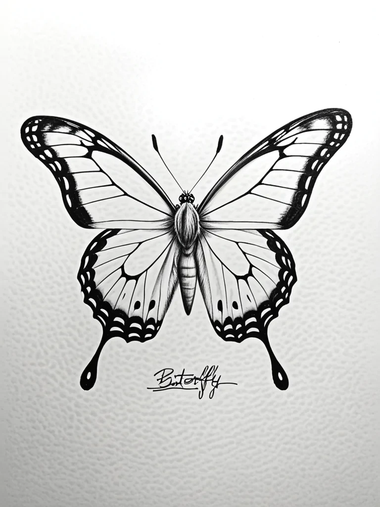 buterfly drawing