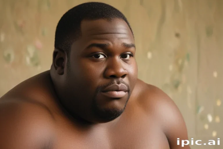 black fat man