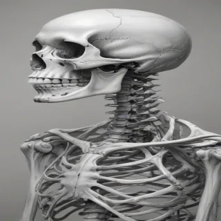 creative skeleton drawing art