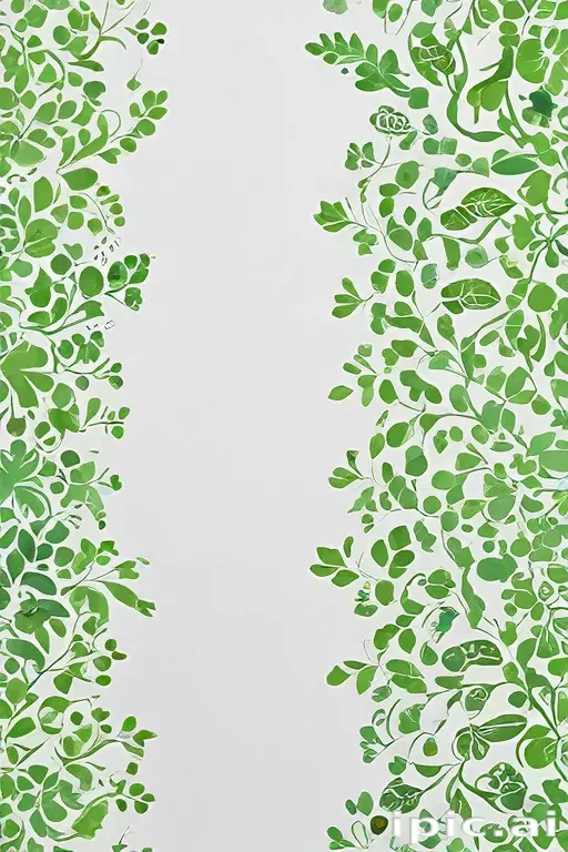background white and green