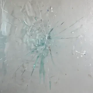 broken glass overlay