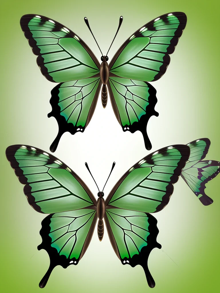 green butterfly png