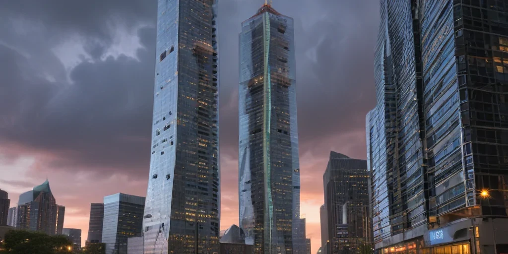 twin towers transparent