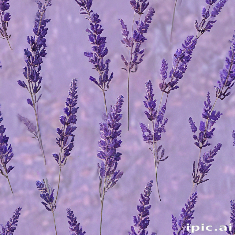 Beautiful Purple Lavender Stems Against a Soft, Dreamy Background of ...