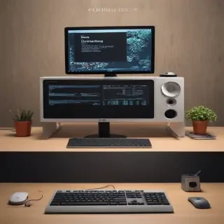 computer mockup