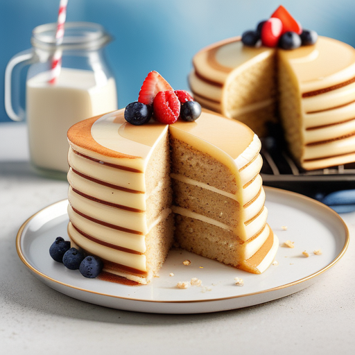 how to make a cake with pancake mix