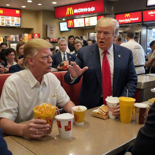 donald trump at mcdonalds