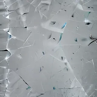 cracked glass transparent