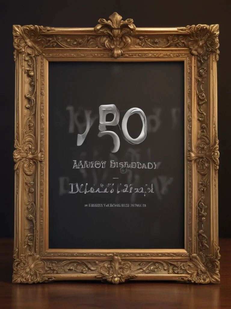 birthday frame