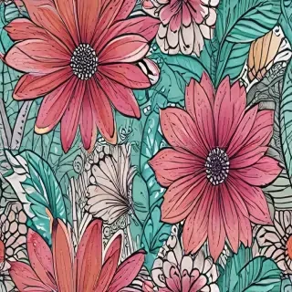 flower doodle art