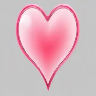 pink heart transparent