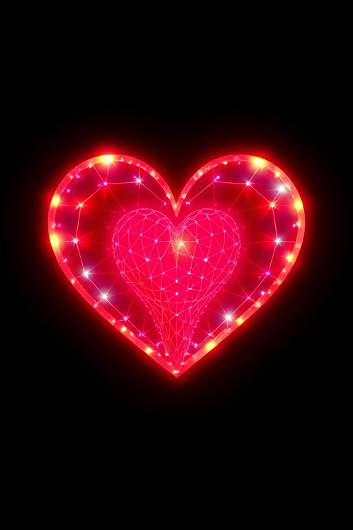 glow heart png