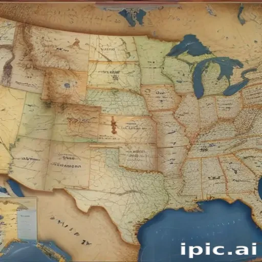 map of united states with states