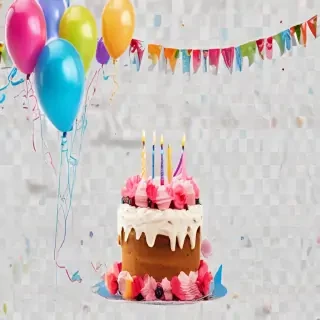 happy birthday transparent background