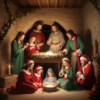 merry christmas nativity images free