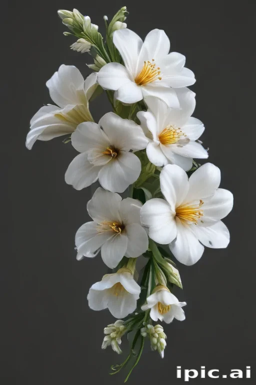 white flowers png transparent