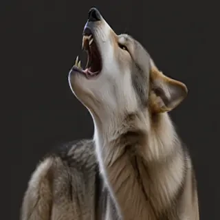 wolf howl png