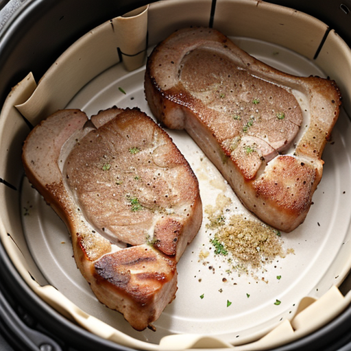 thin bone in pork chops in air fryer