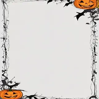 halloween border transparent