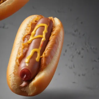 transparent hot dog