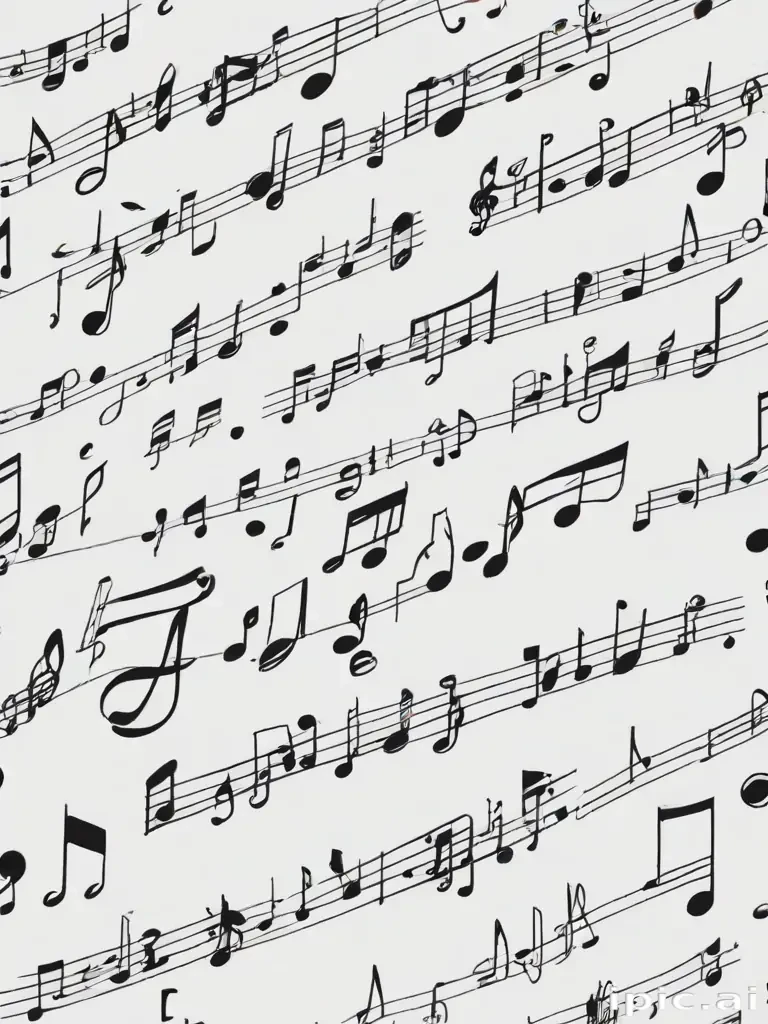 music notes transparent