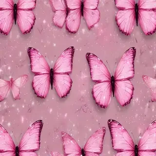 glitter pink butterfly wallpaper