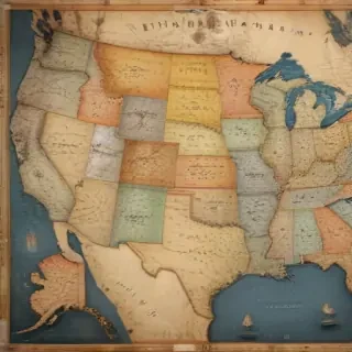 map of united states with states