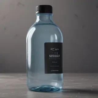 water bottle mockup