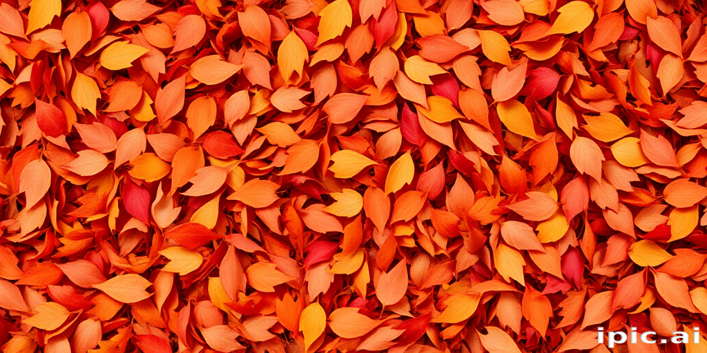 Autumn Leaves Tumble displays a captivating mix of warm reds, oranges, and golden browns in a layered shag cut that mimics falling autumn foliage