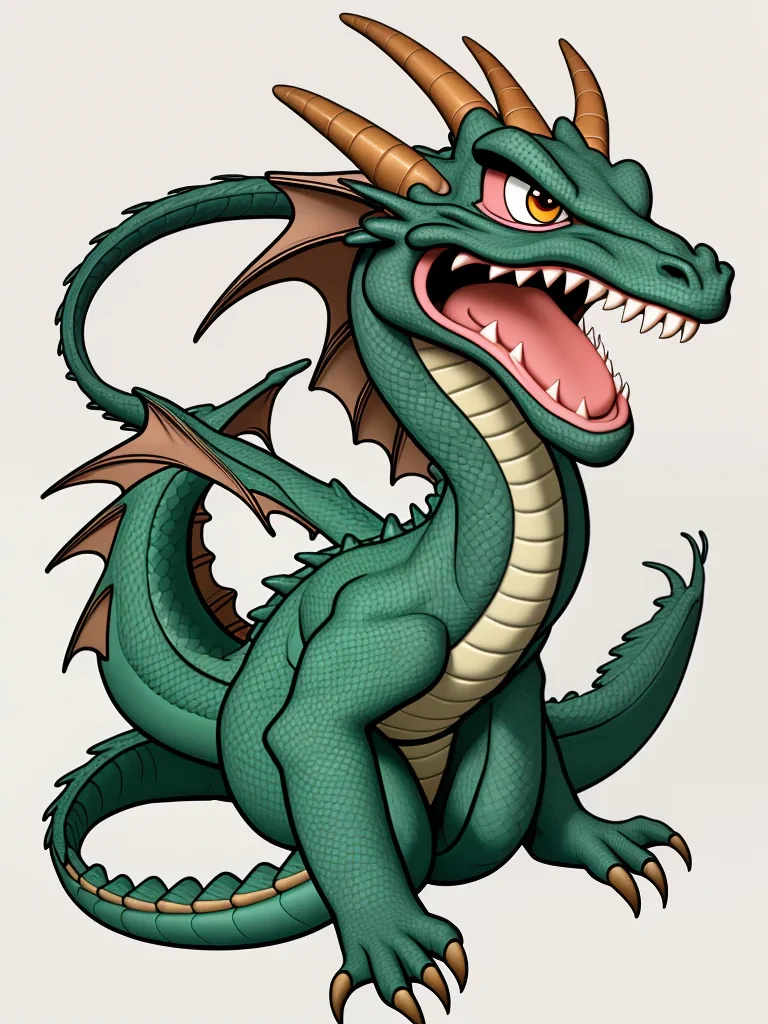 cartoon of a dragon
