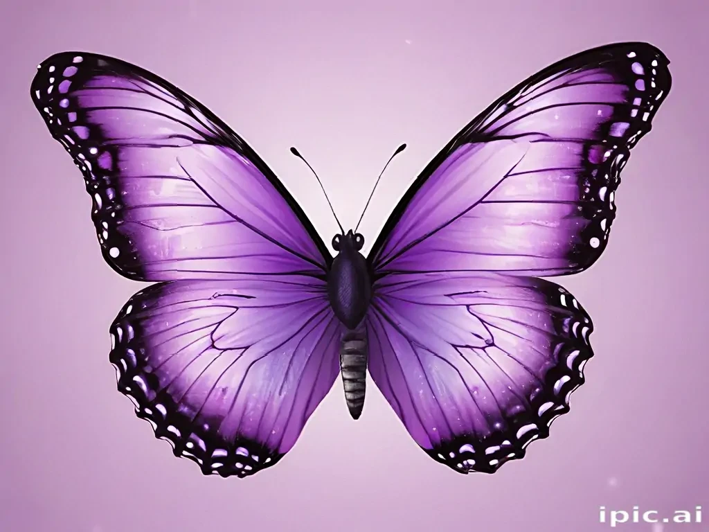purple butterfly clipart