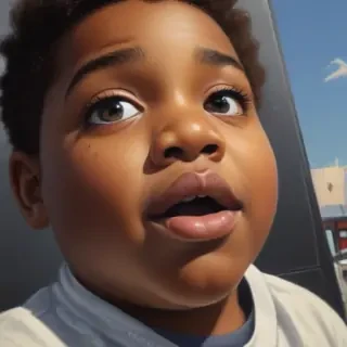 fat black kid