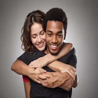 hugging png