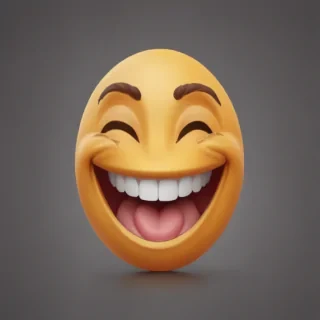 laugh emoji transparent background