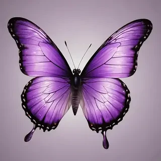 purple butterfly clipart