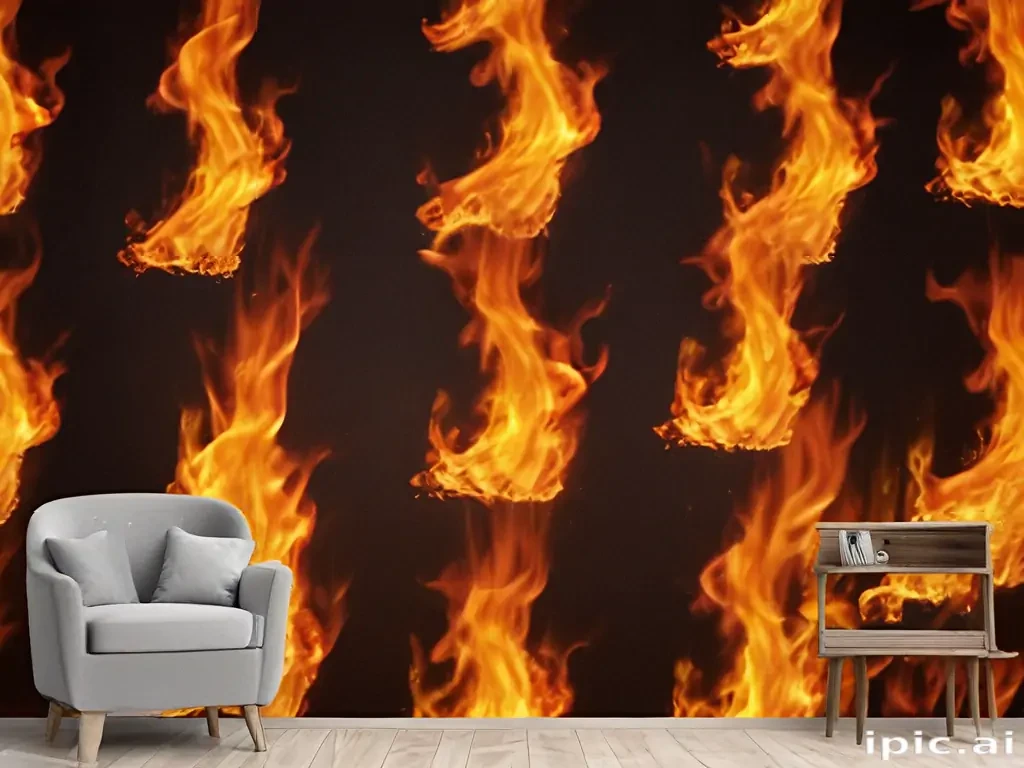 background with fire