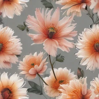 transparent flower outline
