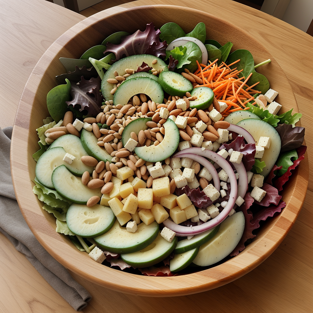 extra large wooden salad bowl