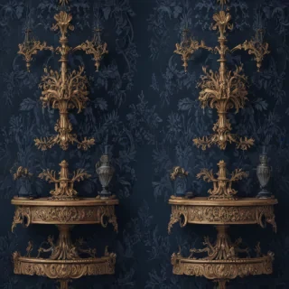 vintage dark blue aesthetic wallpaper