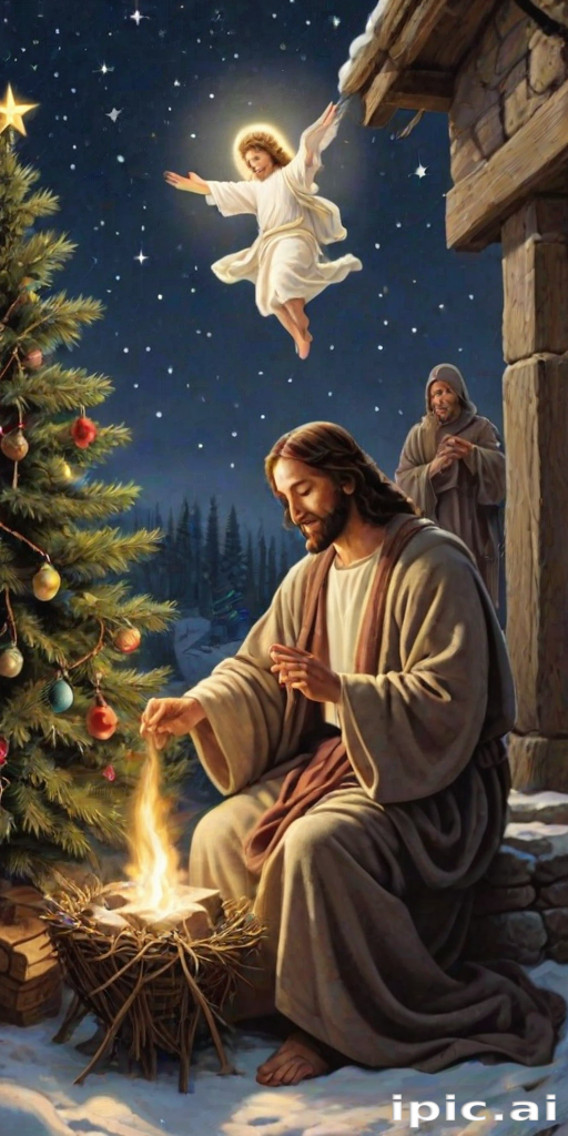 jesus at christmas images